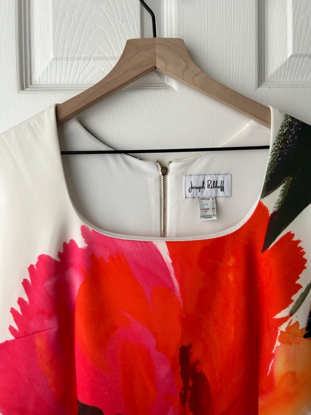 Joseph Ribkoff Floral Shift Dress size 16 GUC - Picture 7 of 11